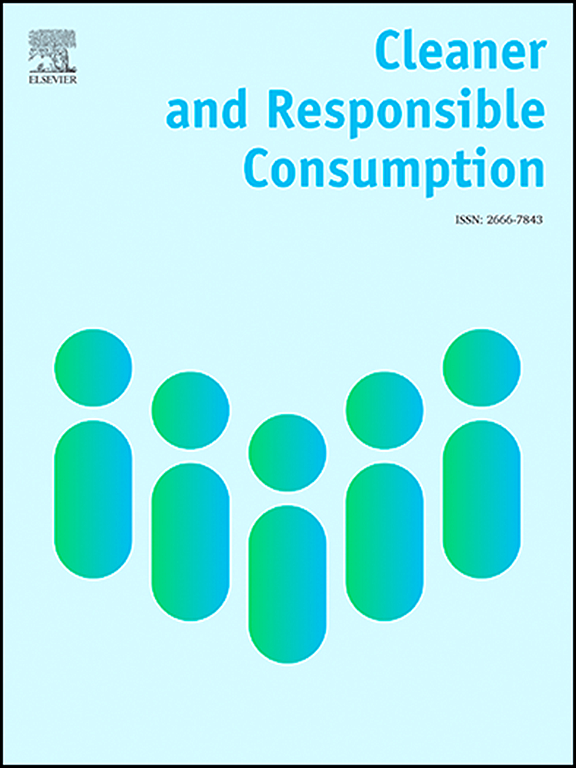 Go to journal home page - Cleaner and Responsible Consumption